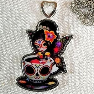 Butterfly Faerie Pendant Necklace